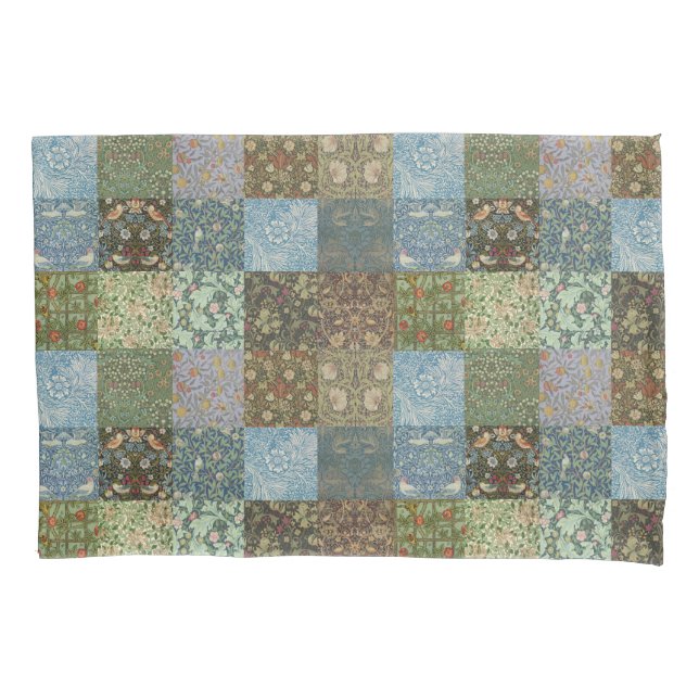 Colcha de Retalhos Padrão Vintage William Morris (Frente)