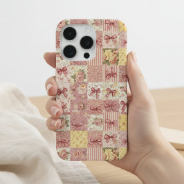 Colcha Floral Xadrez Coquette com Laço Primavera