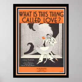 Cole Porter Art Deco Sheet Music 12 x 16 Impressão