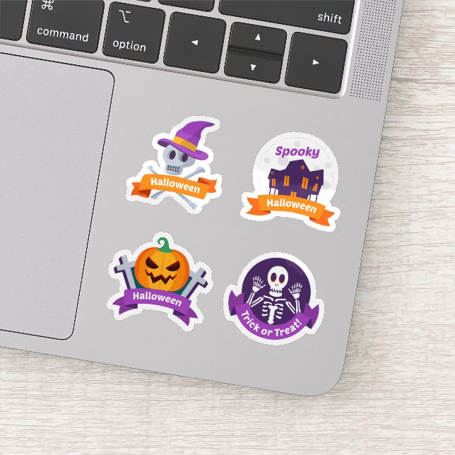 coleção de adesivos assustadores de Halloween (Detalhe)