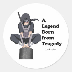 Coleção de adesivos com designs Itachi