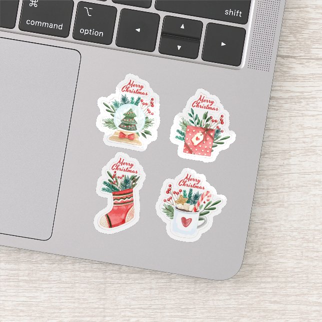 Coleção de adesivos festivos de natal (Detalhe)