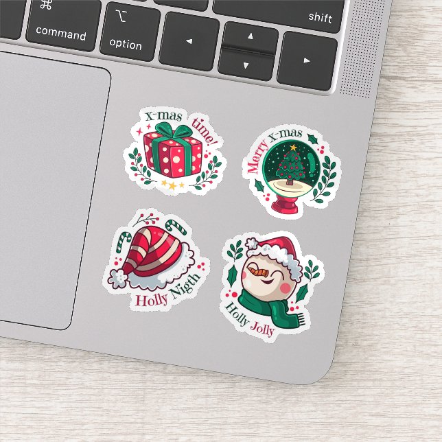 Coleção de adesivos festivos felizes (Detalhe)