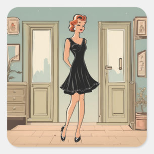Coleção de adesivos LBD modestos