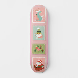 Coleção de Adesivos: Skate Colorido e Divertido