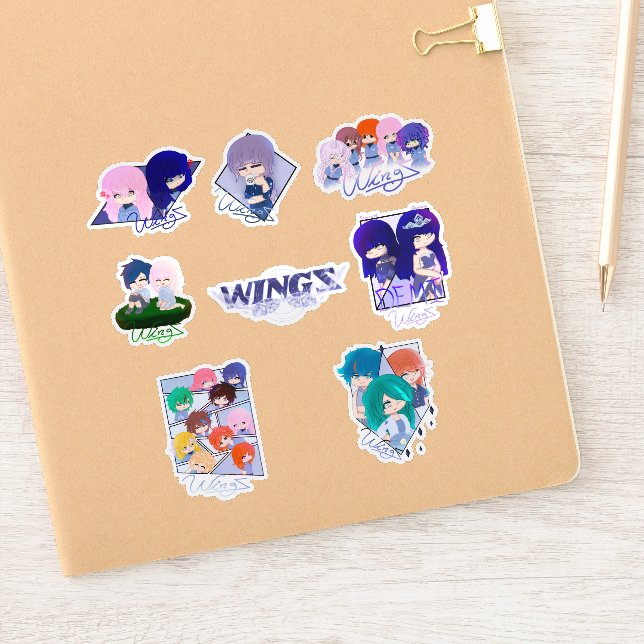 Coleção de Adesivos Wingz - Folha 3 (Notebook)