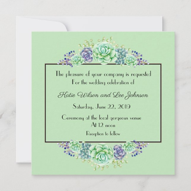 Coleção de Aquarelas Suculentas Doce (Frente)