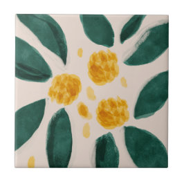 Coleção de Azulejos Verde e Amarelo MHN