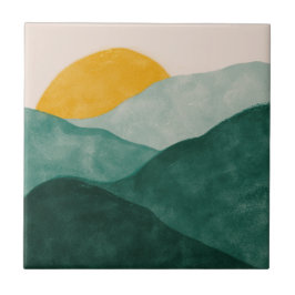 Coleção de Azulejos Verde e Amarelo MHN