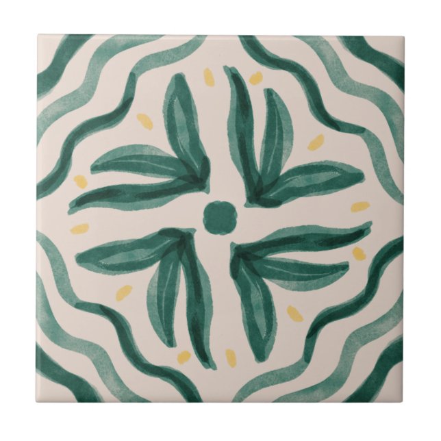 Coleção de Azulejos Verde e Amarelo MHN (Frente)