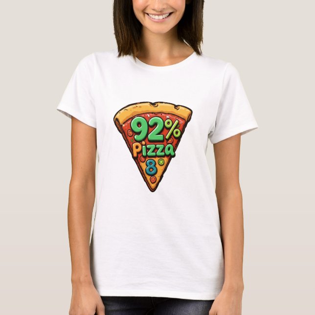 Coleção de camisetas "92%" PIZZALOVER (Frente)