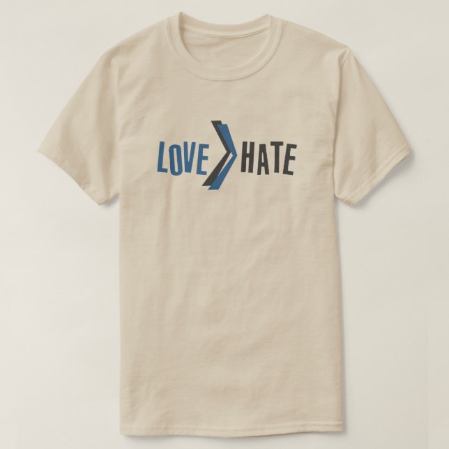 Coleção de Camisetas Amor Ódio (Frente do Design)
