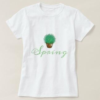 Coleção de camisetas com ilustrações de plantas da