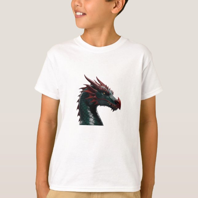 Coleção de Camisetas Infantil Brave Dragon Hero (Frente)