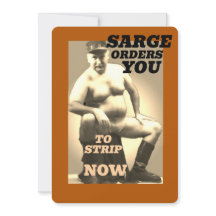 Coleção de Cartões de Saudação SARGE MANBOOBS