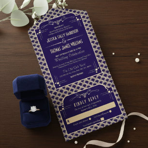 Coleção de Casamento Gatsby Art Deco Vintage dos A