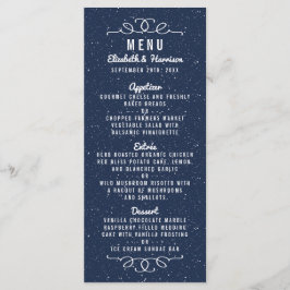 Coleção de Casamentos da Noite Estrelada - Menu