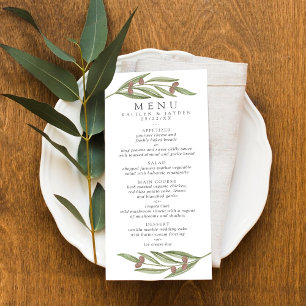Coleção de Casamentos do Branch de Oliva - Menu