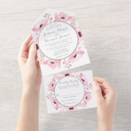 Coleção de Casamentos Florais de primavera Pinks W