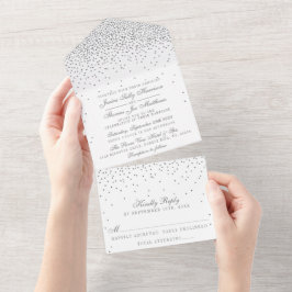 Coleção de Casamentos Vintage Glam Silver Confetti