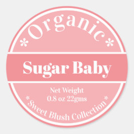 Coleção de Etiquetas de Bálsamo DIY Doce Rosa Suga