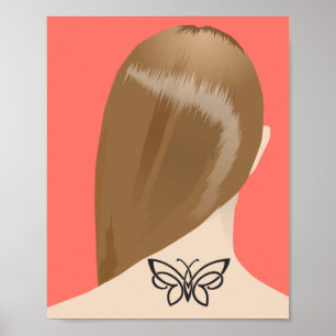 Coleção De Impressão De Artes Do Pescoço Das Mulhe