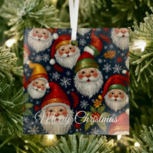 Coleção de Natal do Papai Noel Vintage