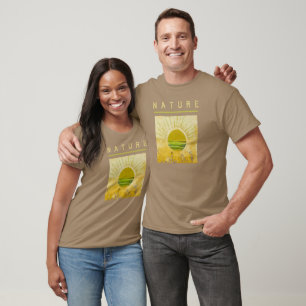 Coleção de Natureza. Camisa de Presente de Anivers
