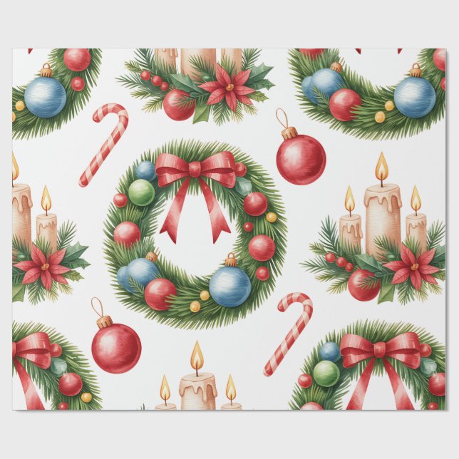 Coleção de Papel de Presente de Natal Festivo (Aberto)