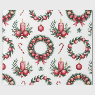 Coleção de Papel de Presente de Natal Festivo