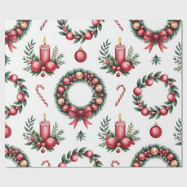 Coleção de Papel de Presente de Natal Festivo (Aberto)
