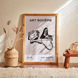 Coleção de poster de arte boêmica