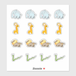 Coleção de Savanas Africanas - Adesivos Beijos-Cor