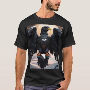 Coleção de T-Shirt Crystal Eagle: Negrito, Único