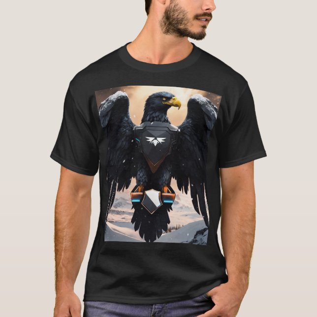 Coleção de T-Shirt Crystal Eagle: Negrito, Único (Frente)
