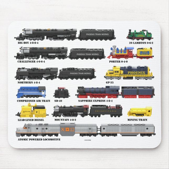 Coleção de Trens PTW Mousepad (Frente)