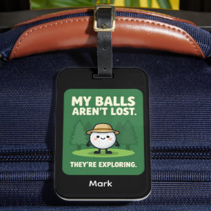 Coleção Divertida de Etiquetas para Bolsa de Golfe