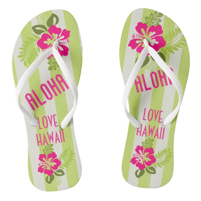 Coleção Hawaii Aloha - Chinelos Damas (Pé da cama)