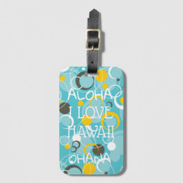 Coleção Hawaii Aloha - Etiqueta de Bagagem