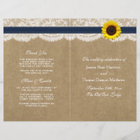 Coleção Kraft, Lace & Sunflower - Marinho