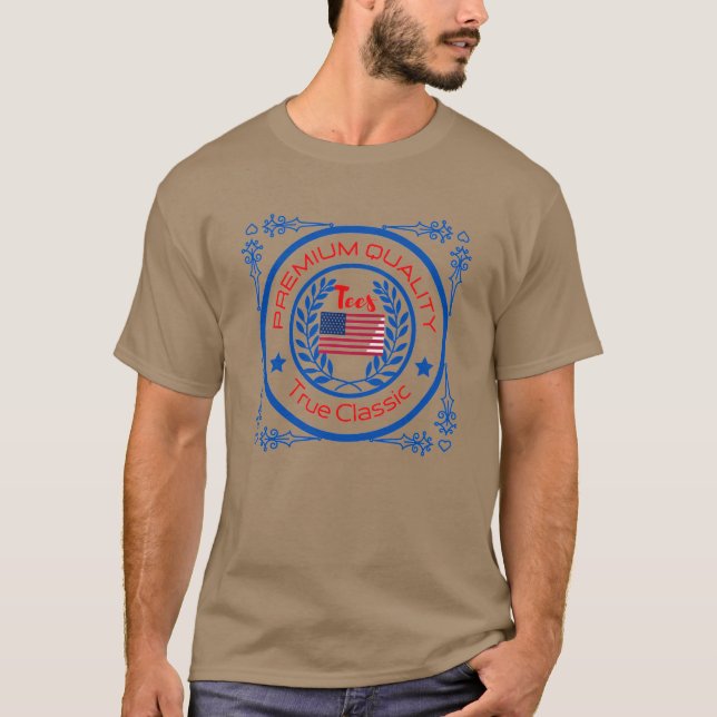 Coleção Premium do Camisetas Clássico Verdadeiro 4 (Frente)