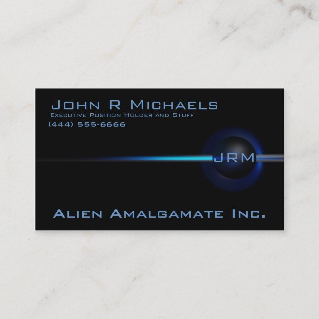 Coleção preta Hyper: Cartão de visita do eclipse (Frente)