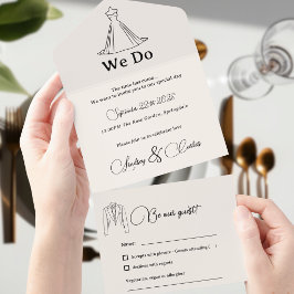 Coleção Silhueta de Casamento Simples Moderna