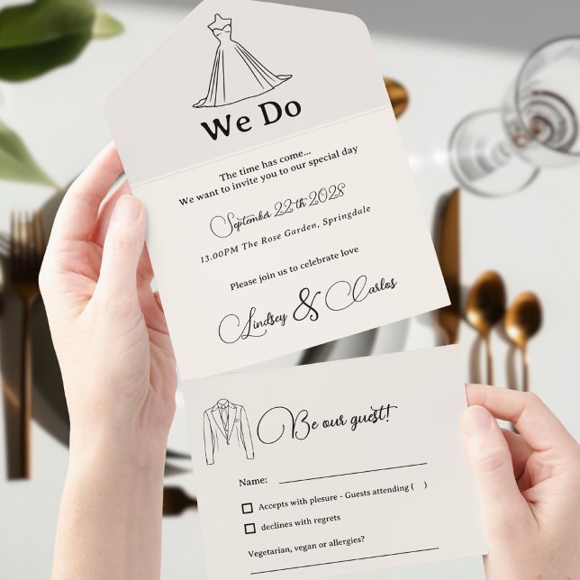 Coleção Silhueta de Casamento Simples Moderna (Criador carregado)