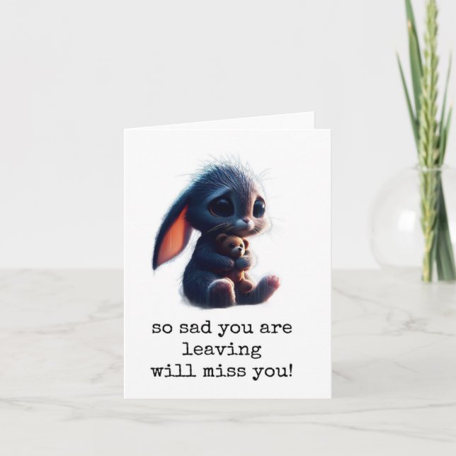 Colega Saindo, Saindo, Boa Sorte, Cartão (Frente)