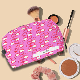 Colégio Pencil Case Toiletry Pouch Pink Personaliz