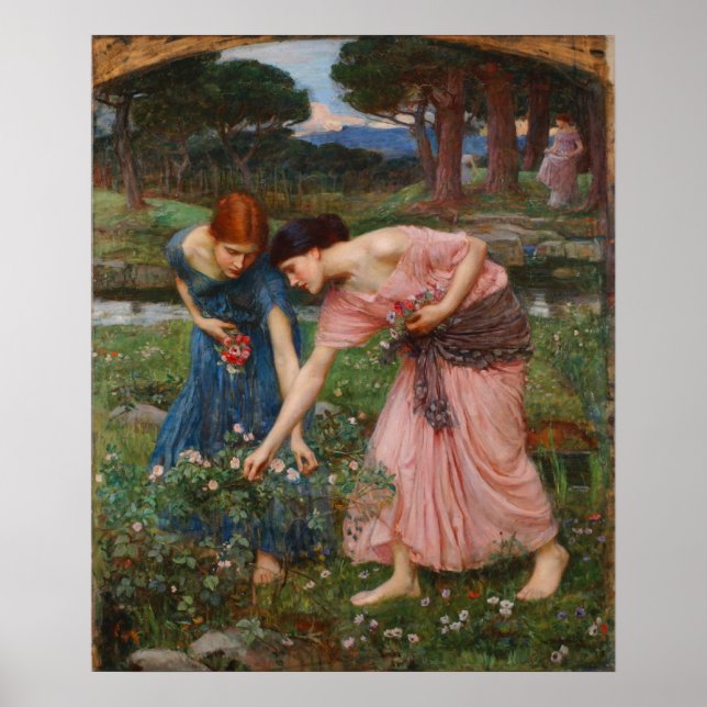 Colete Ye Rosebuds Poster Por John W. Waterhouse (Frente)