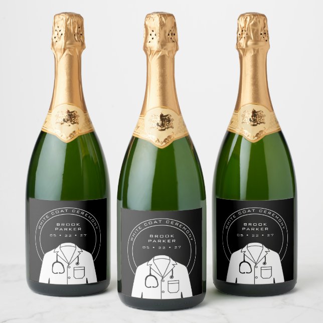 Coletor de Cerimônia Personalizada do Casaco Branc (Garrafas)