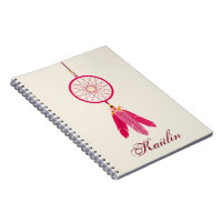 Coletor ideal cor-de-rosa caderno espiral