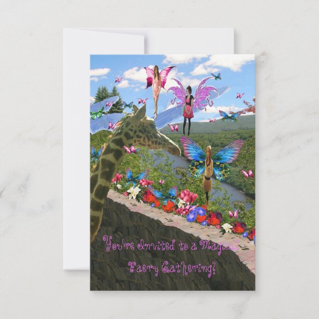 Colheita de convites de festas (Fada) (Frente)